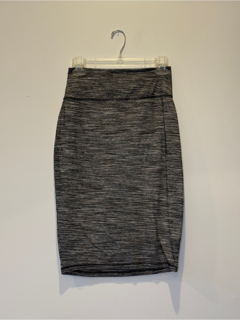 Athleta Gray Heather Stretch Pencil Skirt